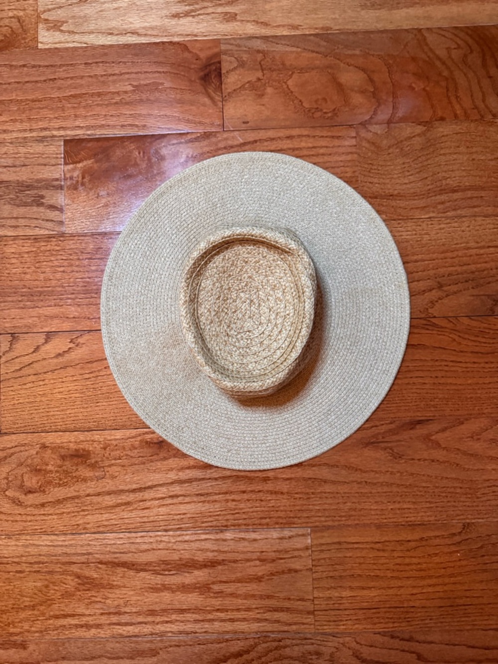 LC Lauren Conrad Wide-Brim Straw Decorative Hat - Natural